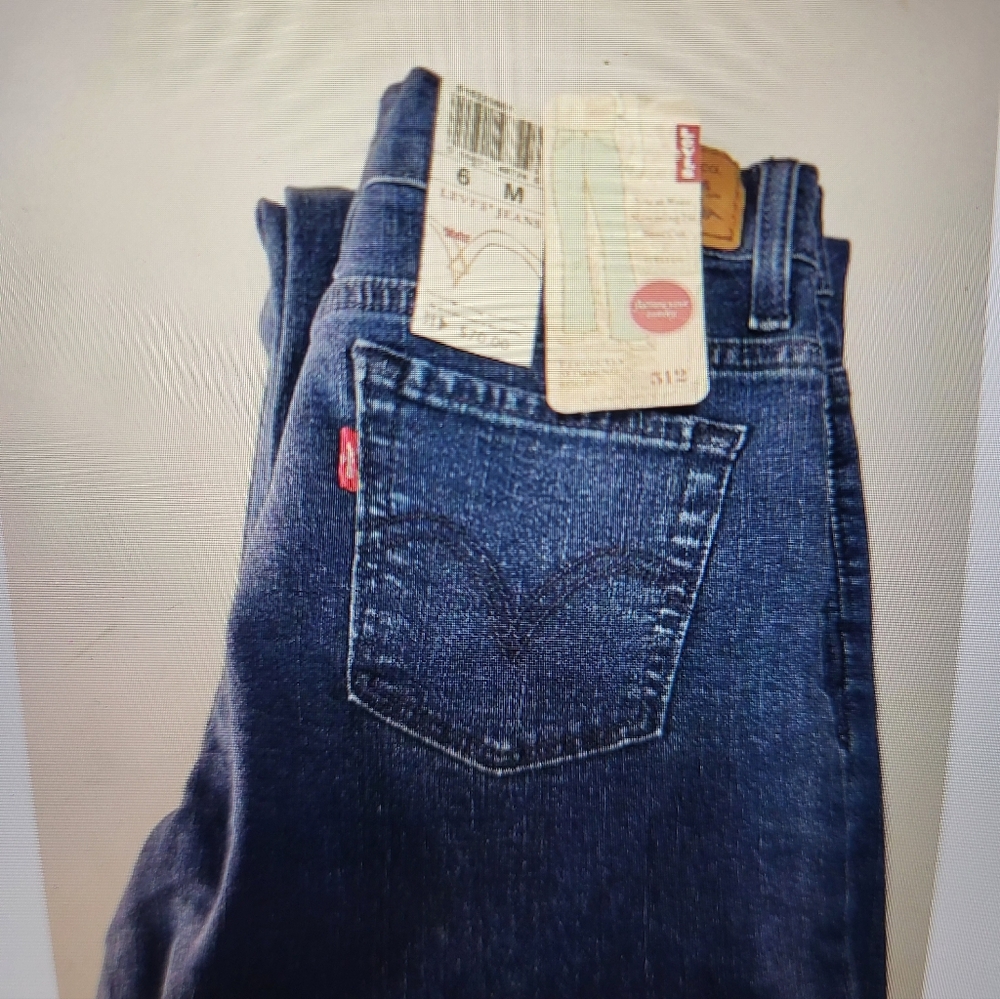 Levi's 512 Perfectly Slimming Boot Jeans, Size 6 M, NWT